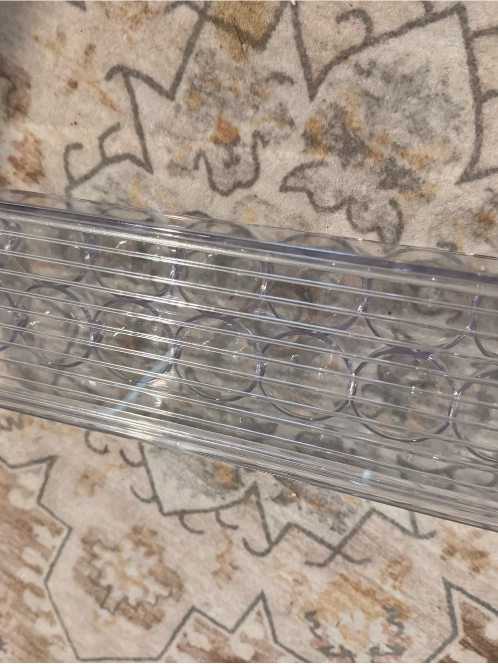 Clear Plastic Egg Storage Tray - Home Storage & Organization